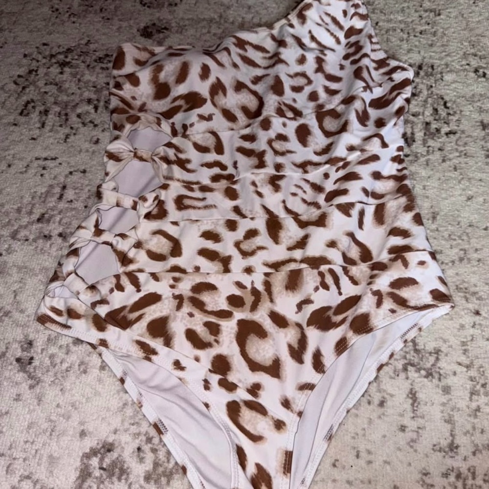 Leopard Print adult One Piece Swimsuit